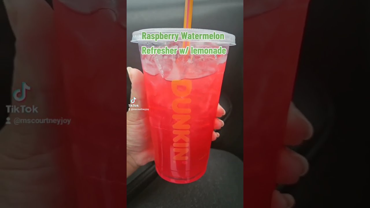 Raspberry Watermelon Refresher Lemonade From Dunkin Donuts YouTube Raspberry Watermelon Refresher Lemonade From Dunkin Donuts YouTube