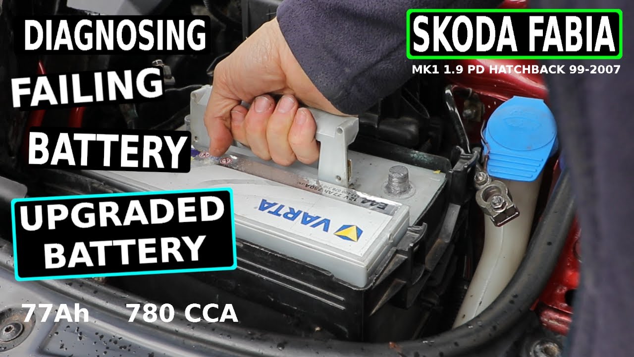 SKODA FABIA Diagnosing Failing Battery, Upgrading Battery (Mk1 1.9 PD  99-07) 