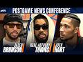Karl-Anthony Towns, Josh Hart &amp; Jalen Brunson discuss what went right in Knicks win over Washington