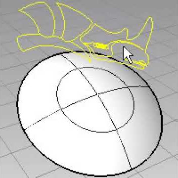 Proyectar zonas curvas en Rhino