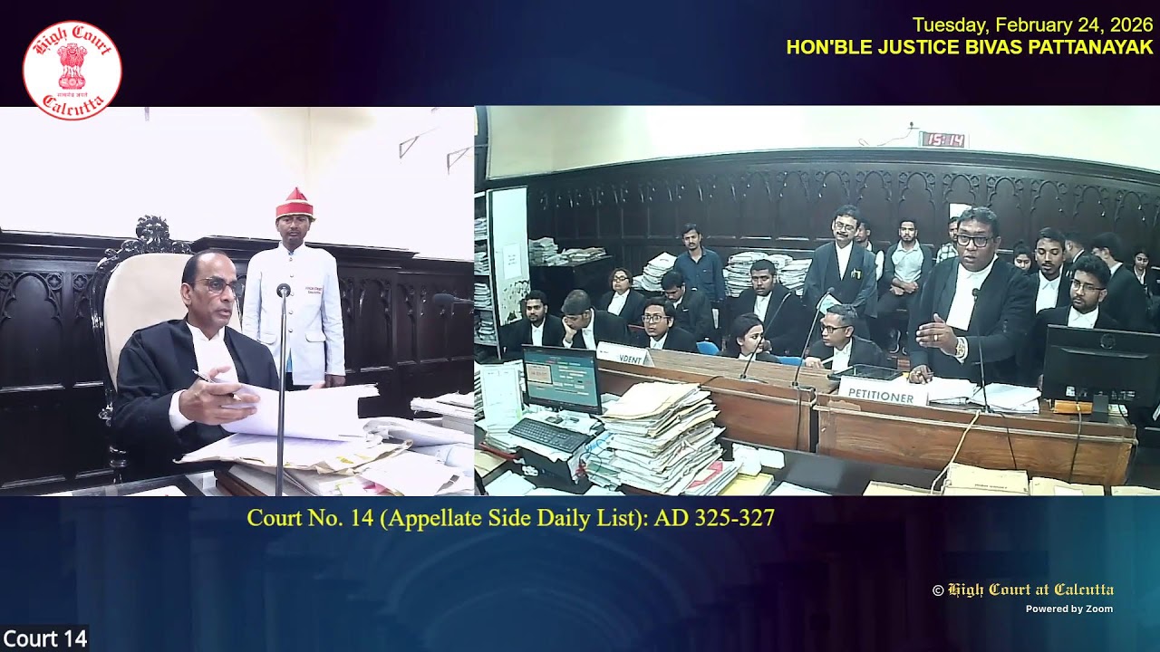 24 February 2026 | Court No.14 | Live Streaming of the Court proceedings.