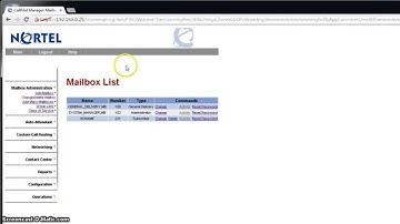 CallPilot Web Management