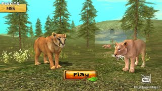Wild Cougar Sim 3D Gameplay || Android Games for Kids #shorts #animals #kidsgames screenshot 2
