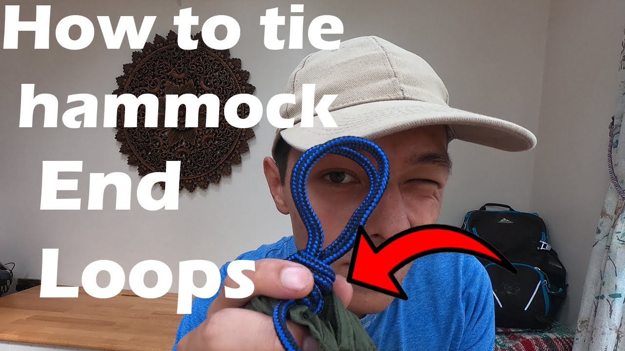 How to tie HAMMOCK END LOOPS KNOTS step by step 