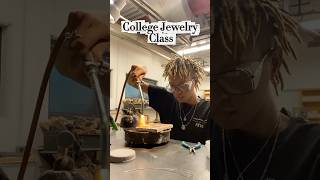 Making a FROG Ring in college🐸#jewlery#art#artist#jewllery#frog#handmade#crazy#craftsmanship#craft