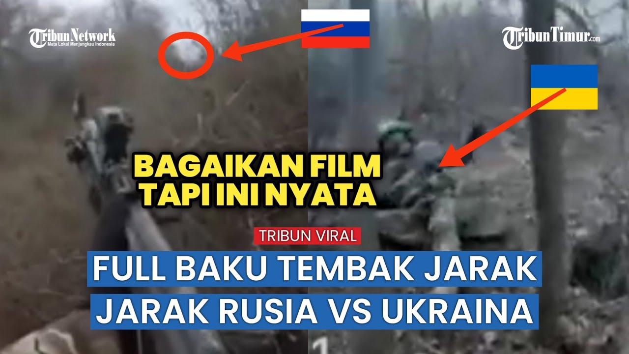 Full Pertempuran Jarak Dekat Rusia VS Ukraina, Prajurit Ukraina Terlempar Dari atas Tank