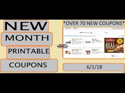 *OVER 70 NEW* MONTH PRINTABLE COUPONS!!!- 6/1/18- *HOT*