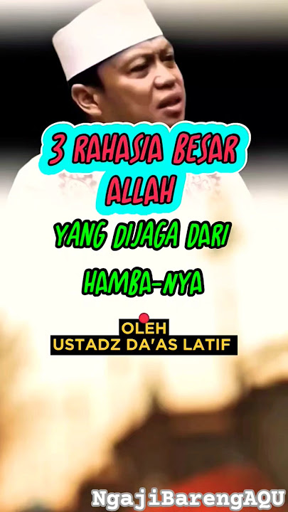 3 Rahasia ALLAH, Jodoh Kematian dan Rejeki #ustadzdasatlatif #3rahasiaallah #ceramahislam #shorts