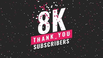 8k Subscribers - Css Animation effects with particle.js - Thanks All!