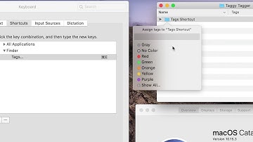 Opening Finder tags with a shortcut on Catalina