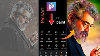 PicsArt oil paint effect Photo editing || Smudge oil painting Photo editing tutorial 2022