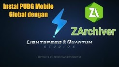 100% WORK! - PUBG Mobile Versi English (Server Barat/Asia)-Tutorial Instal Dengan Aplikasi ZArchiver