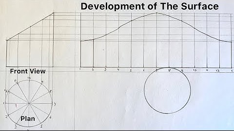 How To Develop A Truncated Cylinder || Development Of a Truncated Cylinder .