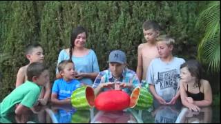 Skinning a Whole Watermelon Party Trick