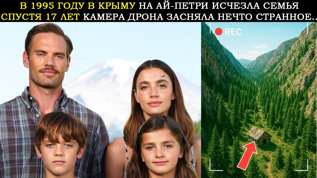 Семья Исчезла в 1995 Году в Крыму. 17 Лет Спустя Дрон Делает Леденящее Душу Открытие в Лесу…
