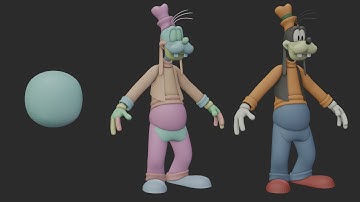 Goofy Character Blockout