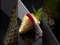 STOP Scrolling… This GOLD Strawberry CUT Looks Impossible 🤯✨ #image33