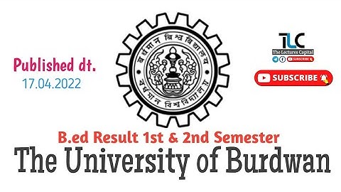 B.ed Semester 1, 2 Provisional Exam 2021 result published !! Burdwan University !!