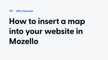 How to insert maps into your website or online store using Mozello