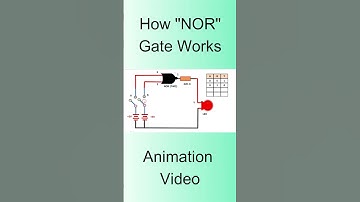 How "NOR" Gate Works, Animation Video, #electronicslab