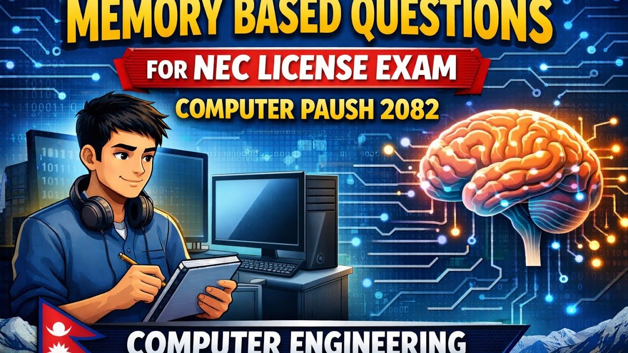 MEMORY BASED QUESTIONS  || NEC LICENCE EXAM || PAUSH 2082  || COMPUTER ENGINEERING 