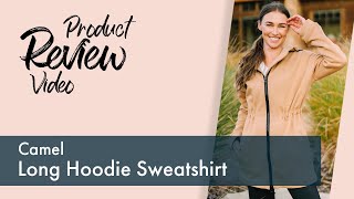 Camel Long Hoodie Sweatshirt #1041