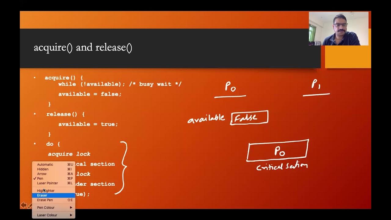 Mutex Lock acquire and release Instruction Lecture 31_1 YouTube