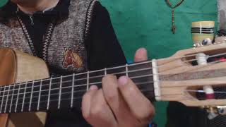 Video thumbnail of "Tan cerca de mí guitarra tono de Re mayor"