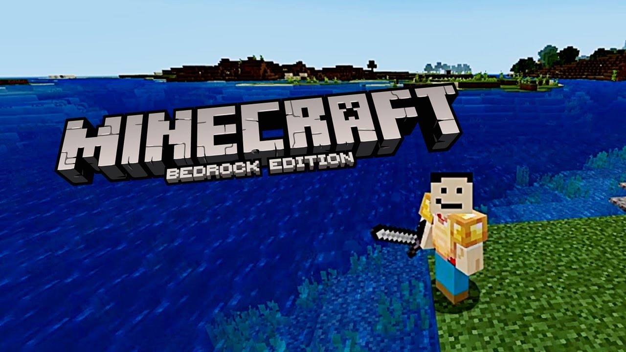 Playing Minecraft BEDROCK EDITION for the first time - YouTube