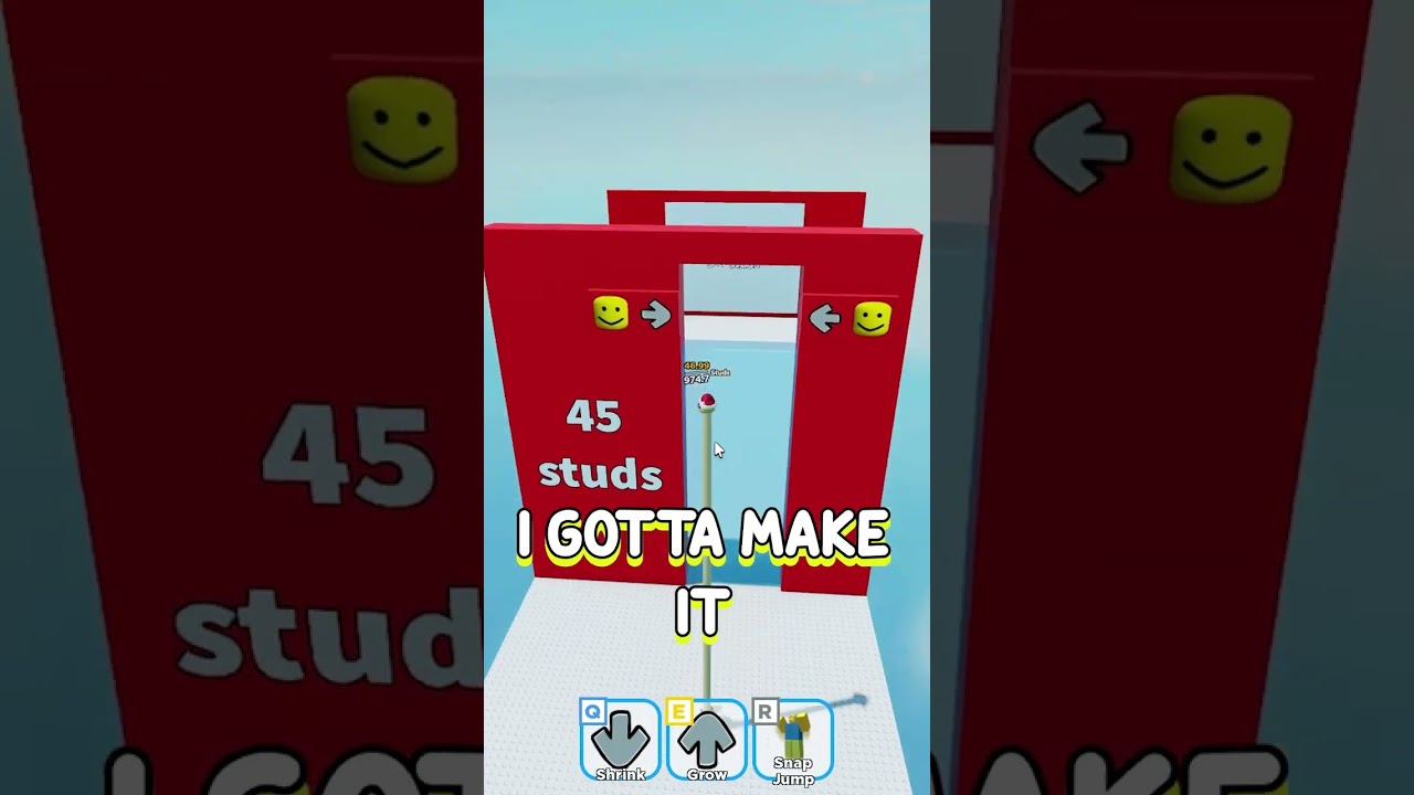 Roblox, BUT Every Second my NECK Grows! #roblox #shorts
