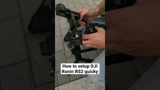 How to setup DJI Ronin RS2 quickly