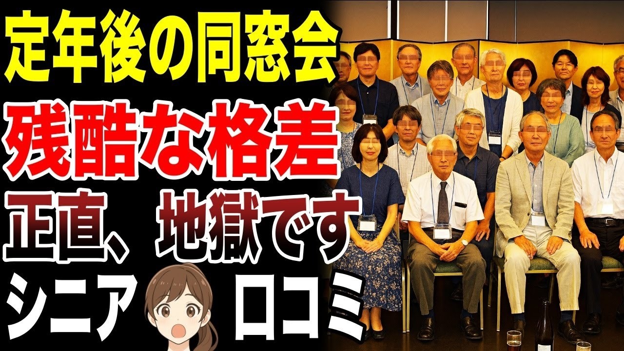 【悲しい現実】老後の同窓会で判明する辛い格差　口コミ30選紹介します　#高齢者  #口コミ