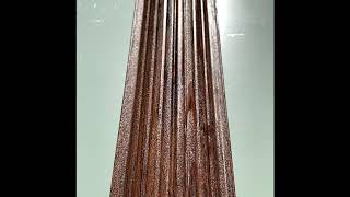 Штакетник темное дерево "Марун", металлический усиленный евроштакетник на забор