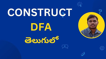 8. Construction of DFA in Telugu | DFA example 1 | TOC | FLAT | Deterministic Finite   automata