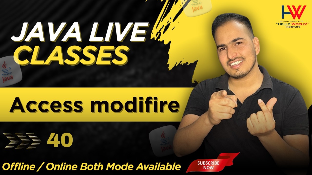 Access modifire in java complete course@helloworld_institute