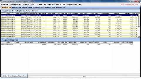 Gerando o Arquivo do Sintegra
