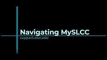 How to navigate MySLCC