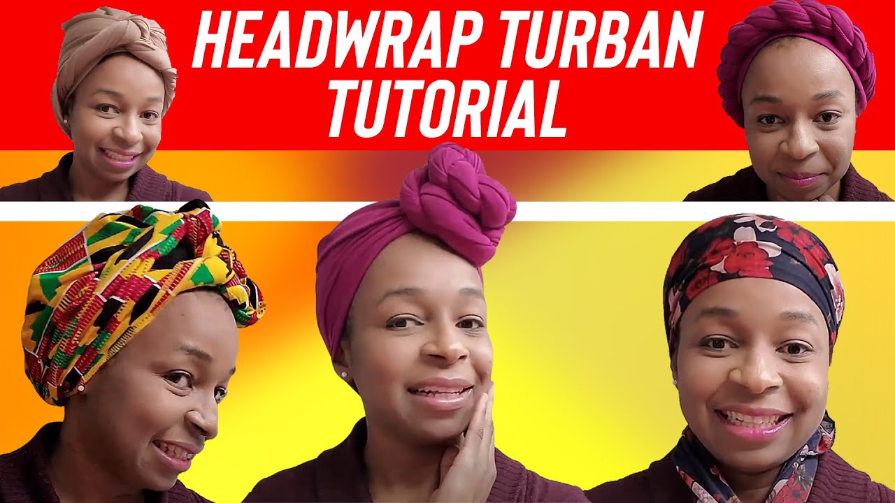 HOW TO TIE A HEADWRAP TURBAN - YouTube