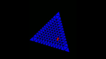 3 pieces unsolved on pyraminx Rubik