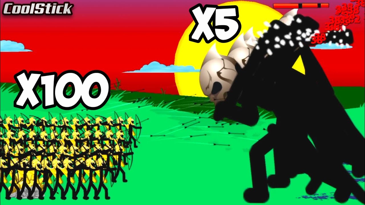 Golden Archidons Vs Final Giant Boss | How Many Archidons Can Defeat Final Boss | Stick War Legacy