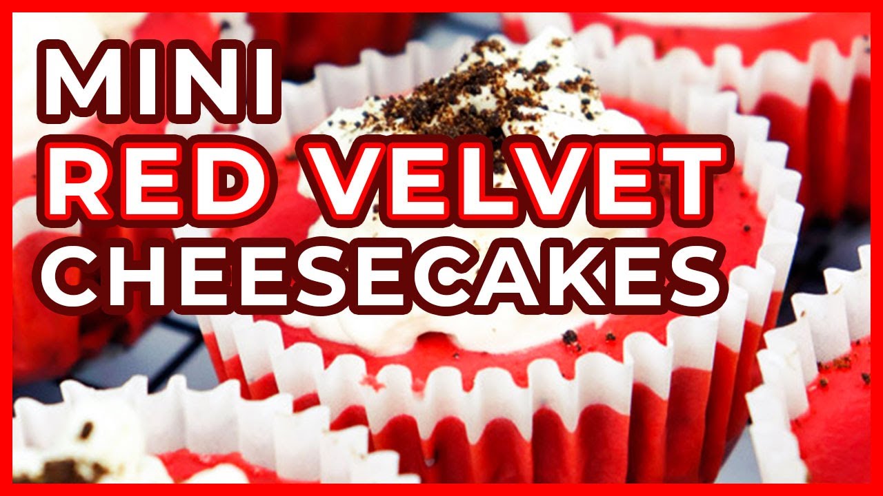 30 MINUTE Mini Red Velvet Cheesecakes! (RICH & SILKY)