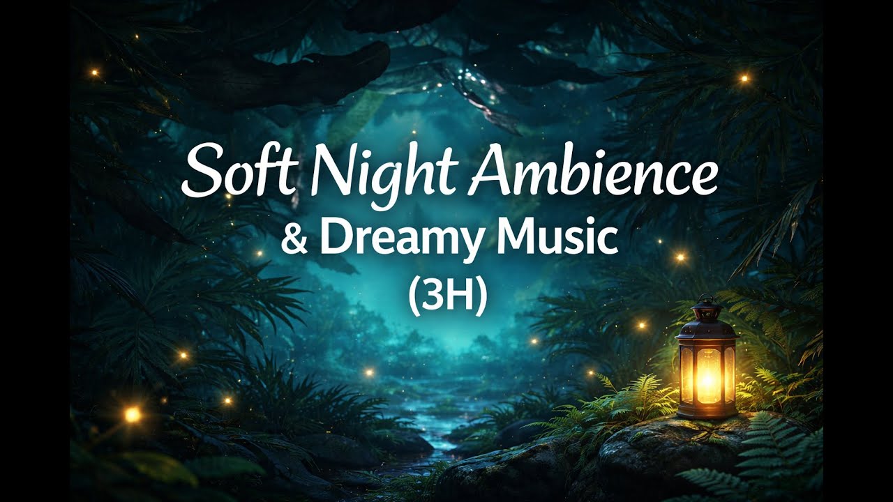 Soft Night Ambience & Dreamy Music 3H