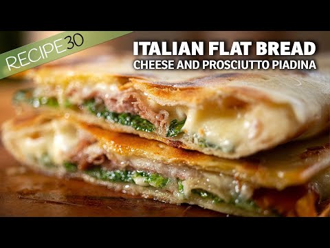 Eat Like an Italian with this Cheese and Ham Flat Bread