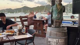 Sunset &amp; Live Music at the Yacht Club #sxm - LIVE