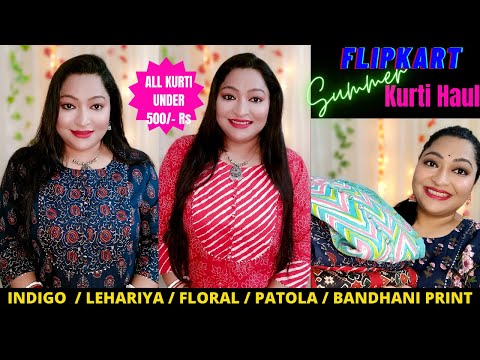 Flipkart, Ajio Clothing Haul Under 500 Rs [ Kurti, T-shirt, Slippers ]  Style With Sneha - YouTube