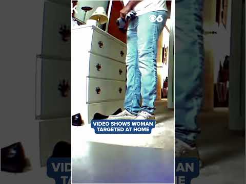Shocking Video Shows Woman Targeted At Home