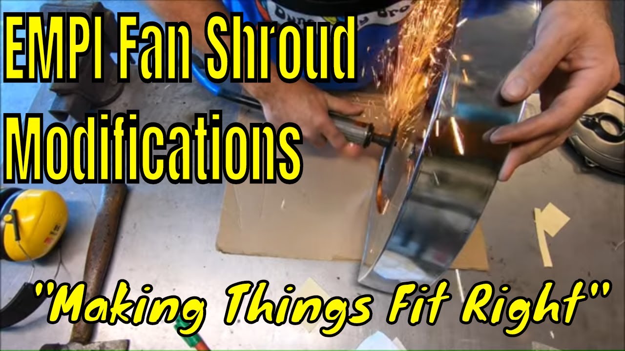 Fitting VW Beetle Aftermarket Fan Shroud and Tin and MST Serpentine Belt Kit Install.