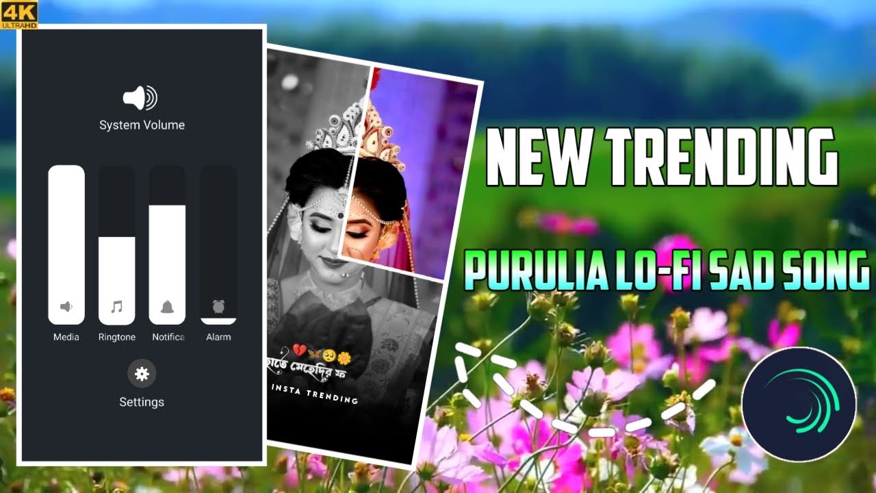 New Purulia Trending Sad Song Lo-fi Status Video Editting !! Hate Mahendi Full Go !! Alight Motion