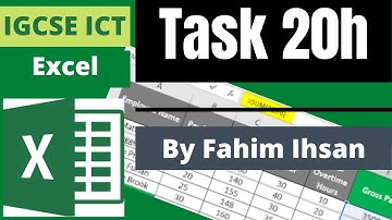 Task 20h COUNTIF Function