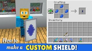 How To Make A Custom Minecraft Shield Youtube How To Make A Custom Minecraft Shield Youtube
